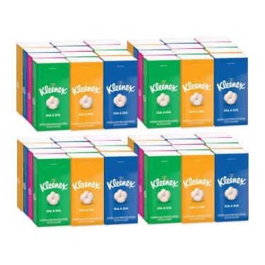 Imagem de Lenço de Papel Kleenex Folha Tripla Descartável 48 embalagens c/ 10 Un