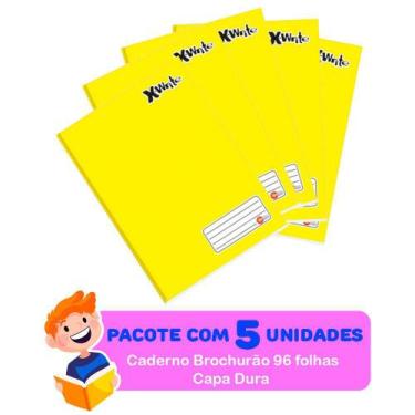 Imagem de Caderno Brochurão Amarelo Capa Dura 96 Folhas - Máxima