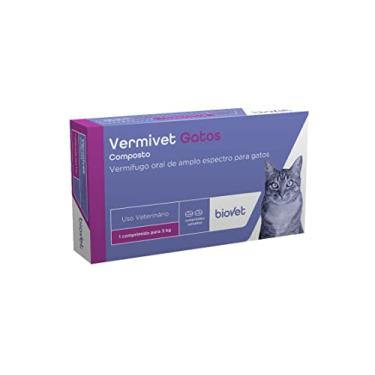 Imagem de Biovet VERMIVET GATOS 300 MG 04 COMP, Multicolor