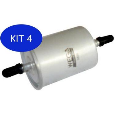 Imagem de Kit 4 Filtro De Combustível Citroen C3 1.4 Gasolina 01 Em