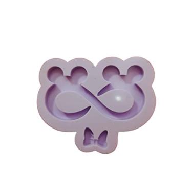Imagem de Confeitaria dos Moldes, R211 Molde de silicone infinito ratinhos chaveiro resina