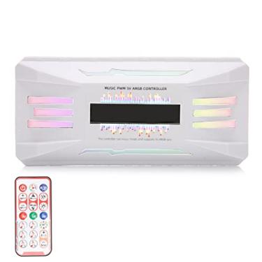 Imagem de EBTOOLS PWM Ventilador Controlador Integrador de Temperatura, Suporte de Controle Remoto Branco 8x4pin 10x5V 3pin ARGB Computador RGB Adaptador de Luz para Ventilador de Refrigeração de Computador