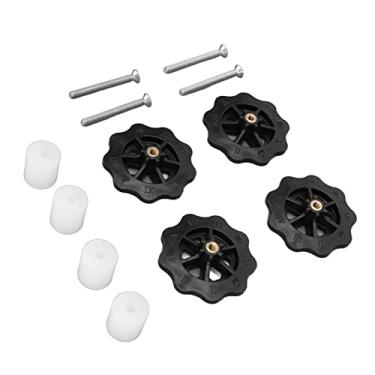 Imagem de EBTOOLS Peças de nivelamento de cama térmica de impressora 3D, roda de polegar M4 de alta dureza + tapete de silicone para cama quente, adequado para Prusa i3 Plus, para A8, para D9, para Ender 5 Plus