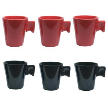 Imagem de Kit 6 Canecas de Café Elegance Cerâmica