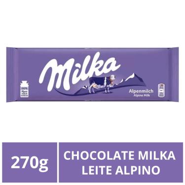 Imagem de Chocolate Milka, Leite Alpino, Barra 270g