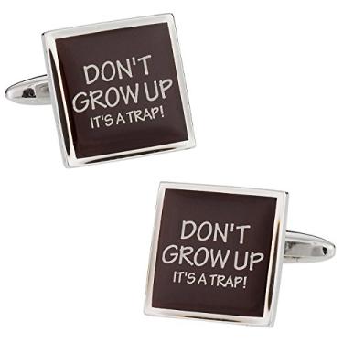 Imagem de Abotoaduras de abotoaduras com caixa de apresentação Cuff-Daddy Don't Grow Up