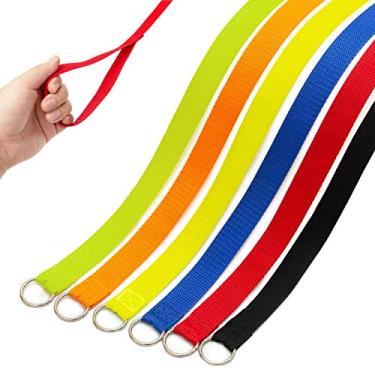 Imagem de Corda de correia para cães DCSUIT Slip Leads – 1,8 m de puxador forte durável com anel de vedação, 6 cores de alça macia para filhote/cachorro, fácil controle para noivo/abrigo/resgate/caminhada/treino, etc.