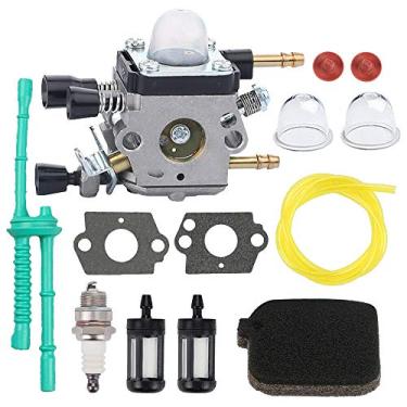 Imagem de Autoparts Carburador com kit de montagem de linha de combustível de substituição para Stihl BG45 BG55 BG65 BG85 SH55 42291200606 C1Q-S68G soprador de folhas