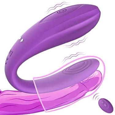 Imagem de Vibrador remoto G Spot - BOMBEX Anna, Vibrador de casal recarregável ultrafino e confortável com 10 vibrações intensas, Vibrador feminino clitóris para brincadeiras solo, brinquedo