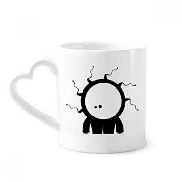 Imagem de Caneca Universe Alien Monster Alien Cyclops Caneca Café Cerâmica Copo de Coração de Vidro