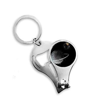 Imagem de Universo Terra Nebulosa Anel Alicate de unha Branco Chaveiro Abridor de Garrafas Cortador