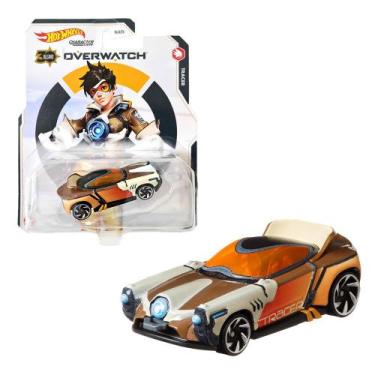 Imagem de Carrinho Hot Wheels Character Cars Tracer Overwatch Gyb76 - Mattel