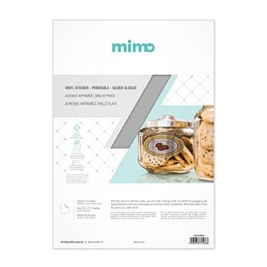 Imagem de Adesivo Imprimivel Prata Jateado à Prova D`agua - Mimo - A4 10fls 180gr.