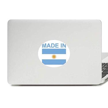 Imagem de Adesivo de notebook com emblema de vinil Made in Argentina Country Love