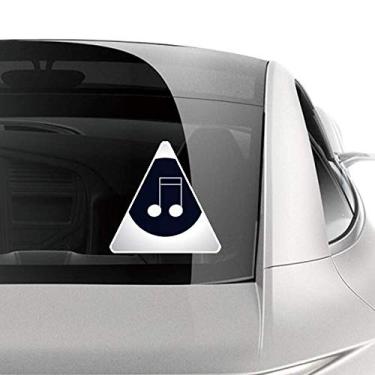Imagem de DIYthinker Adesivo de carro com notas musicais de automóvel, motocicleta, bicicleta, bagagem
