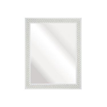Imagem de Espelho Decorativo, 37x47 cm, Branco Riscado, Kapos
