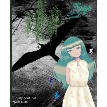 Imagem de Notebook Composition Notebook: Izzy Lee brand, Anime Characters Collection Series; Faye-Unique artistic designer notebook cover for anime and manga lovers