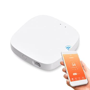 Imagem de Zigbee 3.0 Gateway Hub Wireless Smart Home Bridge Suporte SmartLife Tuya App Controle remoto WiFi Protocolo Funciona com Home