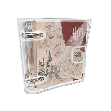Imagem de DAC - Caderno Argolado Mini em PVC Cristal com 80 folhas (90g) Harry Potter - Fechamento em Botão