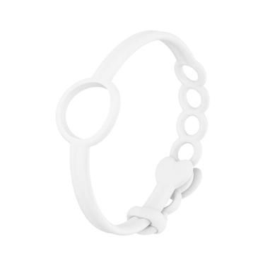 Imagem de TOTWOO Pulseira de silicone para coleção de doces, pulseiras de substituição de toque compatíveis, pulseira de pulso ajustável pulseira vibratória acessório - branco