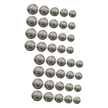 Imagem de EXCEART 100 Peças Botões De Roupas Vintage Botões Para Costura Botões De Pressão Decoração Dourada Decoração Marinho Botão Jeans Botões De Costura Retrô Metal Latão Acessórios