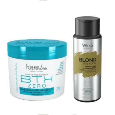Imagem de Forever Botox Zero 250G + Wess Blond Shampoo 250ml - Forever/Wess