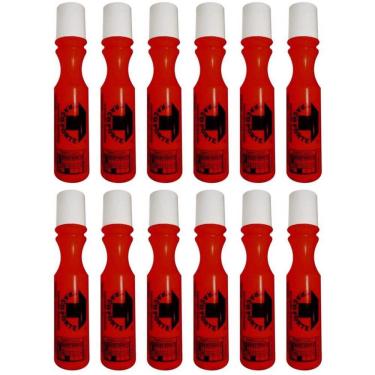 Imagem de Kit 12 Marcadores Industrial Vermelho 3mm Baden