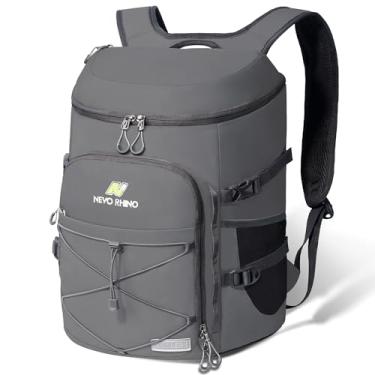 Imagem de Mochila Cooler, 36 latas isoladas mochila multifuncional à prova de vazamento à prova de vazamento macia leve mochila cooler com grande capacidade para homens mulheres acampar caminhadas piqueniques praia ou passeios de um dia