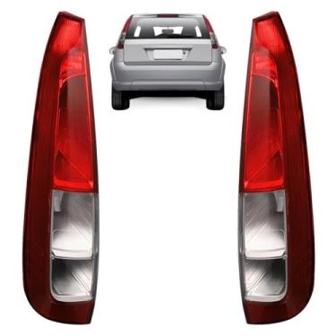 Imagem de Par Lanterna Traseira Fiesta Hatch 2008 2009 2010 2011 2012 2013 Rubi