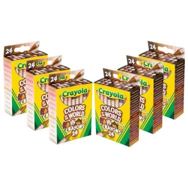 Imagem de Crayola Bulk Crayon Set, Colors of The World, Multicultural Crayons, 6 Sets of 24 New Crayon Colors