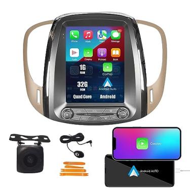 Imagem de KUNFINE Tesla Style 24.6 cm Android Radio CarPlay Android Auto Autoradio Navegação veicular estéreo multimídia Player GPS RDS DSP BT WiFi substituição para Buick Lacrosse 2009-2012, se aplicável