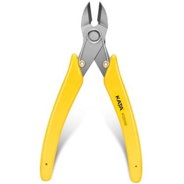 Imagem de KATA Cortador de fio de aço inoxidável de 15 cm, cortador lateral resistente, cortadores de descarga, alicate de corte micro cortador de sprue para cortar eletrônicos, fabricação de joias, fio de