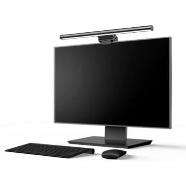 Imagem de Barra de luz para monitor Baseus, luminária com sensor de toque, luz de LED para computador carregada por USB, 3 modos de iluminação reguláveis, para mesa, escritório, casa, preto