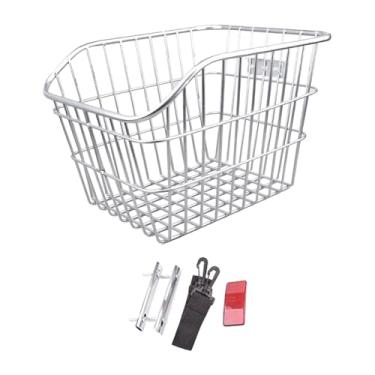 Imagem de Tachiuwa Cesta de bicicleta traseira cesta de bicicleta rack de carga cesta de ciclismo para a maioria dos racks de bicicleta traseira