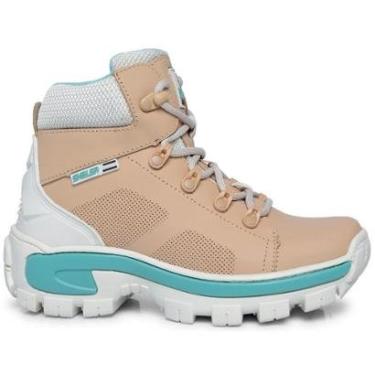 Imagem de Bota Shelga Boots Cano Médio Couro Palmilha Gel Bico PVC Feminina-Feminino