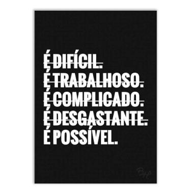 Imagem de Placas Decorativas Frases Motivacionais Empreendedorismo Mentalidade Varios Modelos Decoração Quarto Sala Escritório