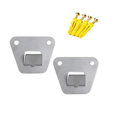 Imagem de zoele Suporte de ventilador de montagem na parede, rack de suporte oscilante para ventilador de parede, suportes de suporte ocultos para ventiladores de oscilação, kit de gancho de suporte para ventilador de parede (2 unidades)