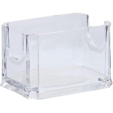 Imagem de Jowxsx Organizador de mesa de acrílico transparente para estojo, saquinhos de chá, adoçante, caixa organizadora para hotel, restaurante, sala de estar, pacote de açúcar, creme e açúcar