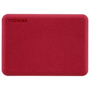 Imagem de HD Externo Toshiba 4TB Canvio Advance 2.5" HDTCA40XR3CA - Vermelho