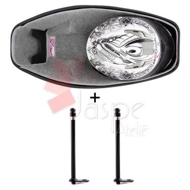 Imagem de Forração Honda Pcx 150 Forro Baú 16 18 Cinza + 2 Antena - Jaspe Ateliê