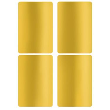 Imagem de Royal Green Etiquetas adesivas metálicas – Adesivos de etiqueta retangulares em cores, etiquetas de nome para roupas infantis e material escolar, etiquetas para caixas de armazenamento, etiquetas de pasta de arquivos, 7,6 x 5 cm, pacote com 60 (dourado)
