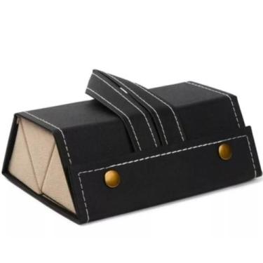 Imagem de Case Dobrável Viagem Maleta Bolsa Estojo portatil 3 Oculos porta óculo