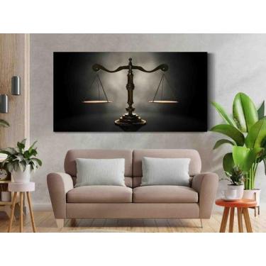 Imagem de Tela Quadro Decorativo p para Sala Quarto Hall Balança da justiça 90x6