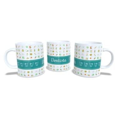 Imagem de Canecas de Porcelana Branca Personalizadas Profissões 3 (Dentista1)