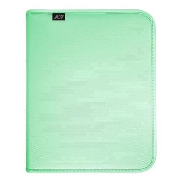 Imagem de Fichário Universitário 4 Argolas  Pastel Com Estojo Acp Verde - Tamoio