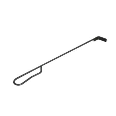 Imagem de Fenteer Pá de cinza de aço inoxidável Ash Pá de madeira fogão a lenha grelhar lareira Pá de fogo Ferramenta de remoção de cinzas para churrasco de acampamento de lareira - preto, 46 cm