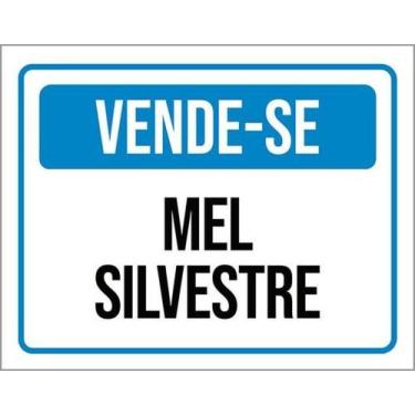 Imagem de Kit 3 Placas Vende-Se Mel Silvestre - Sinalizo
