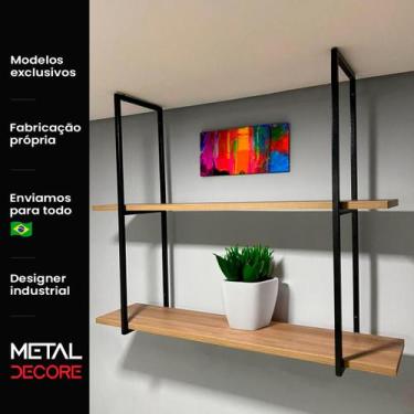 Imagem de Prateleira estilo industrial Moderna Organizadora Suspensa - Metal Dec