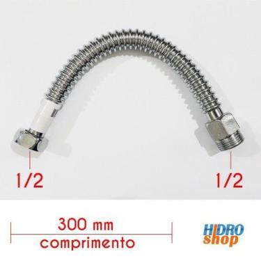 Imagem de Flexível 300mm Alta Vazão 1/2 Para Aquecedores - FA12300 - Hidroshop