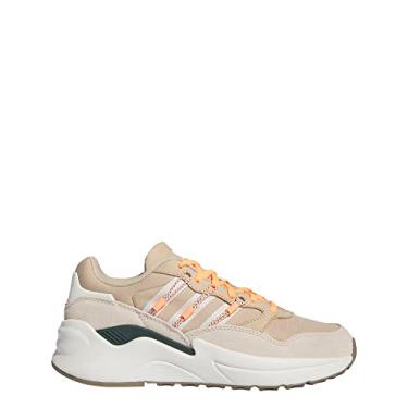 Imagem de adidas Retropy Adisuper Tênis feminino, Bege mágico/branco central/branco maravilha, 37